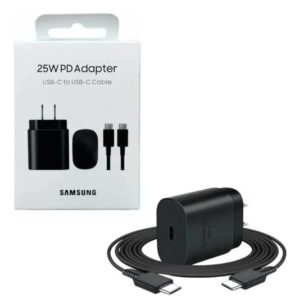 Cargador de Pared Samsung 25W PD + Cable USB-C a USB-C